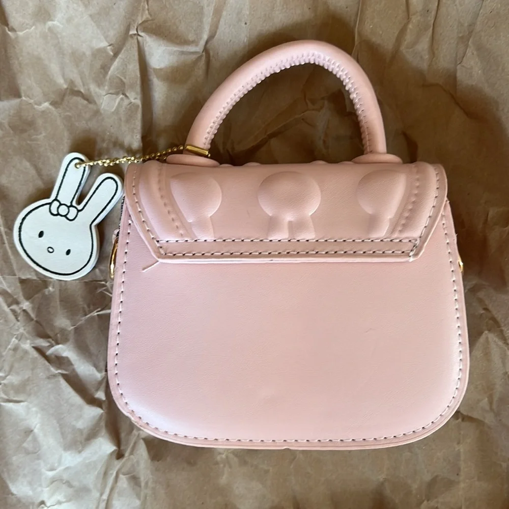 NWOT PU leather, mini Miffy bag in precious pink! - Picture 3 of 6
